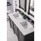 James Martin Vanities Brittany 60in Double Vanity, Black Onyx w/ 3 CM White Zeus Quartz Top 650-V60D-BKO-3WZ - alternate 2